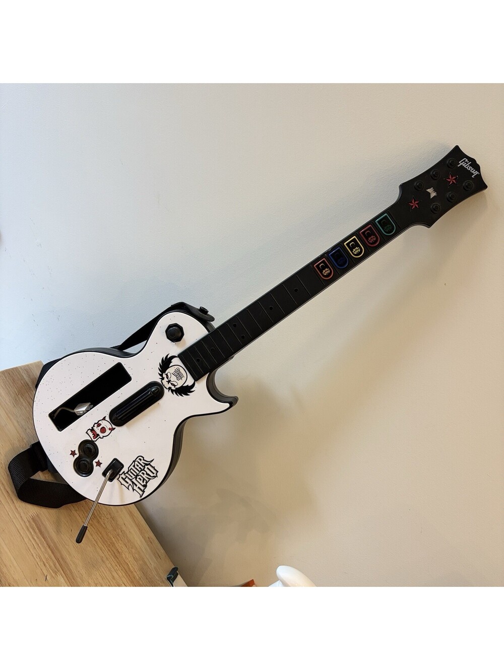 Nintendo Wii Guitar Hero Gibson Les Paul Wireless Red Octane